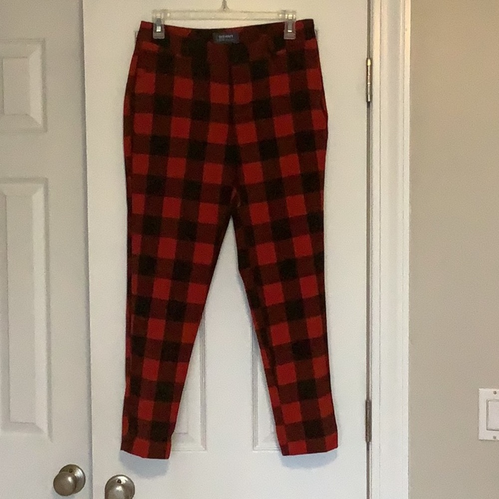 Old Navy size 2 Buffalo check midrise slacks
